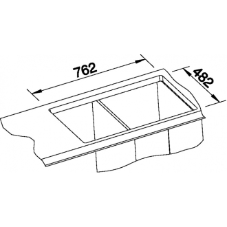 Blanco TIPO 45 S Compact 513442 drez s odkvapom, obojstranný nerez kartáčovaná, vstavaný
