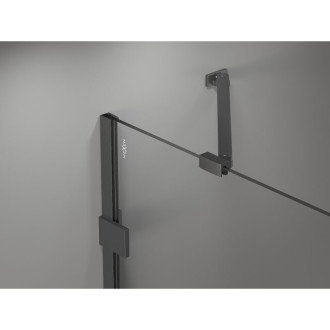Sprchovací kút Mexen Lunar Duo s pravým pántom 120 x 70 cm, priehľadný, kartáčovaná pištoľovo sivá - 834-120P-070L-66-00