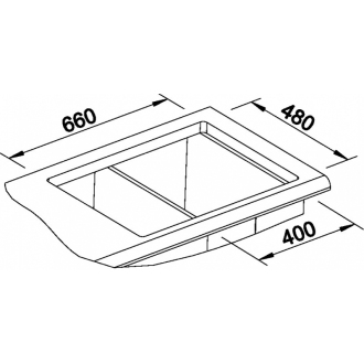 Blanco ENOS 40 S 513800 drez s odkvapom, obojstranný aluminium drez vstavaný
