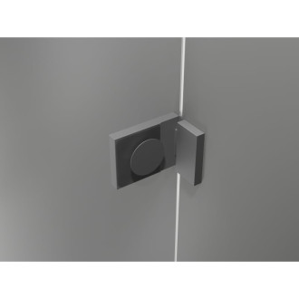 Sprchovací kút Mexen Lunar Duo s pravými pántami 120 x 90 cm, priehľadný, strieborná metalíza - 834-120P-090L-95-00