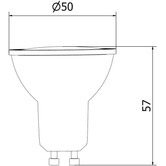 LED žiarovka Mexen Nova GU10, 7W, neutrálna - 4000K, 735 lm - L107-GU10-0740-01