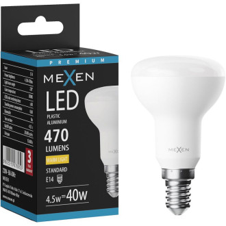 LED žiarovka Mexen Nova E14, R50, 4,5 W, teplá - 3000K, 470 lm - L103-E14-0530-01