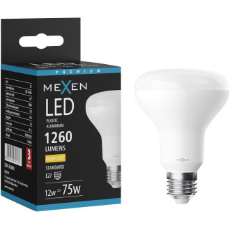 LED žiarovka Mexen Nova E27, R80, 12W, teplá - 3000K, 1260 lm - L105-E27-1230-01