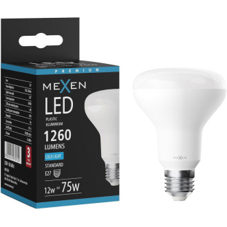 LED žiarovka Mexen Nova E27, R80, 12W, studená - 6500K, 1260 lm - L105-E27-1265-01