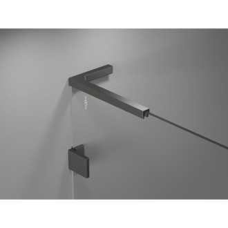 Sprchovací kút Mexen Lunar L Duo s pravými pántami 115 x 90 cm, priehľadný, strieborná metalíza - 834L-115P-090L-95-00