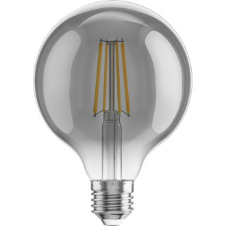 LED žiarovka Mexen Vintis E27, G95, 8W, teplá - 2200K, 600 lm, dymová - L157-E27-0822-70