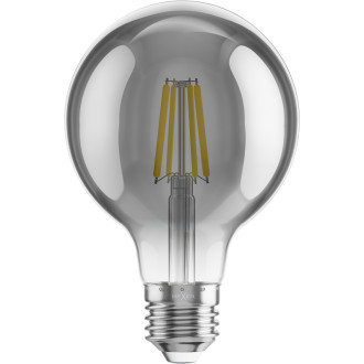 LED žiarovka Mexen Vintis E27, G80, 4W, teplá - 2200K, 280 lm, dymová - L155-E27-0422-70