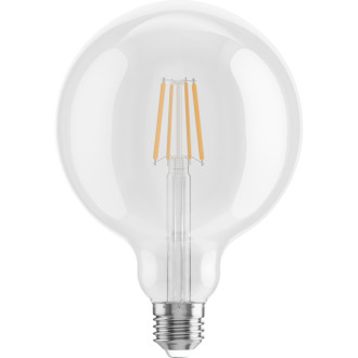 LED žiarovka Mexen Vintis E27, G125, 6W, teplá - 2700K, 720 lm, číra - L158-E27-0627-00