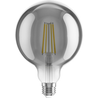 LED žiarovka Mexen Vintis E27, G125, 8W, teplá - 2700K, 680 lm, dymová - L158-E27-0827-70