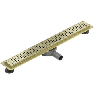 Mexen Flat 360° M08 lineárny otočný odtok 70 cm, kartáčované zlato - 1A25070-40