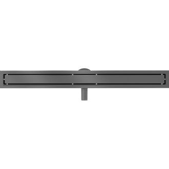 Mexen Flat 360° otočný lineárny odtok M13 2v1 80 cm, kartáčovaná pištoľovo sivá - 1E10080-40