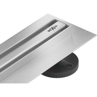 Mexen Flat 360° Slim lineárny otočný odtok 50 cm, nerezová oceľ - 1041050