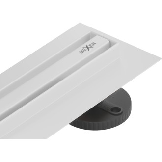 Mexen Flat 360° Slim lineárny otočný odtok 50 cm, biely - 1241050