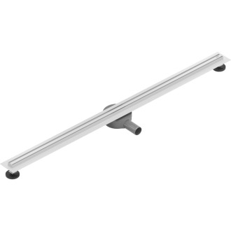 Mexen Flat 360° Slim lineárny otočný odtok 50 cm, biely - 1241050
