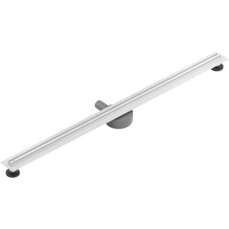 Mexen Flat 360° Slim lineárny otočný odtok 160 cm, biely - 1241160