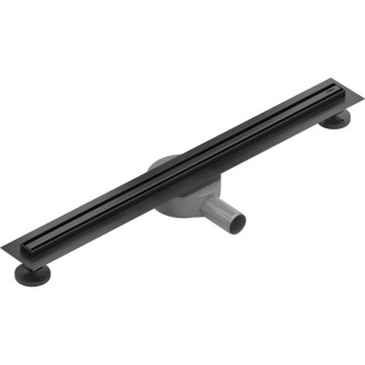 Mexen Flat 360° Slim lineárny otočný odtok 50 cm, čierny - 1741050