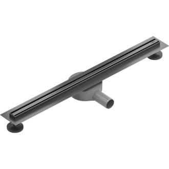 Mexen Flat 360° Slim lineárny otočný odtok 50 cm, kartáčovaná farba pištole gray - 1E41050