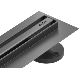 Mexen Flat 360° Slim lineárny otočný odtok 70 cm, kartáčovaná farba pištole gray - 1E41070