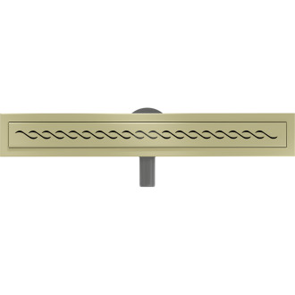 Mexen Flat 360° otočný lineárny odtok M18 50 cm, kartáčované zlato - 1A23050-40