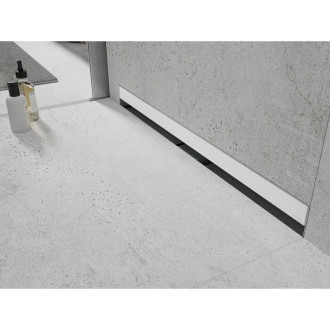Mexen Flat Wall lineárny stenový odtok 2v1 120 cm, biely - 1230120
