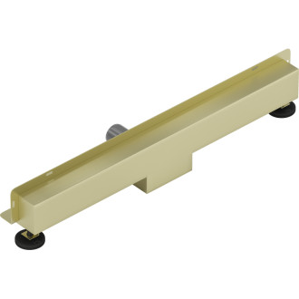 Mexen Flat Wall lineárny stenový odtok 2v1 50 cm, kartáčované zlato - 1A30050