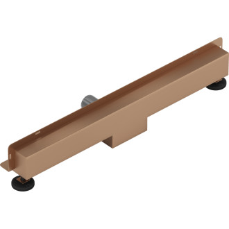 Mexen Flat Wall lineárny stenový odtok 2v1 70 cm, kartáčovaná meď - 1C30070