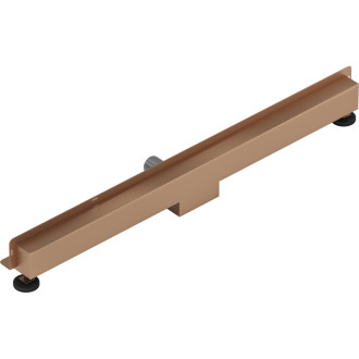 Mexen Flat Wall lineárny stenový odtok 2v1 80 cm, kartáčovaná meď - 1C30080