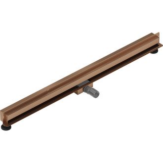 Mexen Flat Wall lineárny stenový odtok 2v1 110 cm, kartáčovaná meď - 1C30110