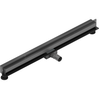 Mexen Flat Wall lineárny stenový odtok 2 v 1 90 cm, kartáčovaná pištoľovo sivá - 1E30090