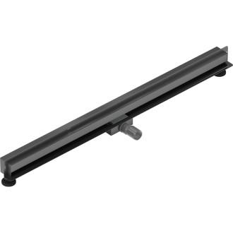 Mexen Flat Wall lineárny stenový odtok 2 v 1 120 cm, kartáčovaná pištoľovo sivá - 1E30120