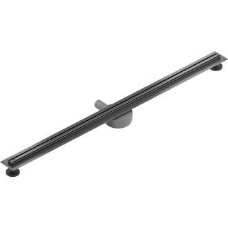 Mexen Flat 360° Slim lineárny otočný odtok 120 cm, kartáčovaná pištoľovo sivá - 1E41120