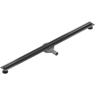 Mexen Flat 360° Slim lineárny otočný odtok 120 cm, kartáčovaná pištoľovo sivá - 1E41120