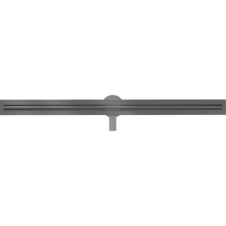 Mexen Flat 360° Slim lineárny otočný odtok 130 cm, kartáčovaná pištoľovo sivá - 1E41130