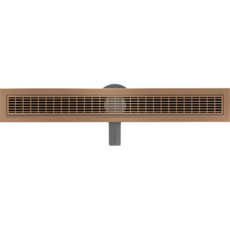 Mexen Flat 360° M33 lineárny otočný odtok 50 cm, kartáčovaná meď - 1C33050-40