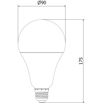 Mexen Nova 3x LED žiarovka E27, A95, 25W, studená - 6500K, 2625 lm - L100-E27-2565-01x03