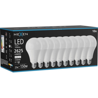 Mexen Nova 10x LED žiarovka E27, A95, 25W, neutrálna - 4000K, 2625 lm - L100-E27-2540-01x10