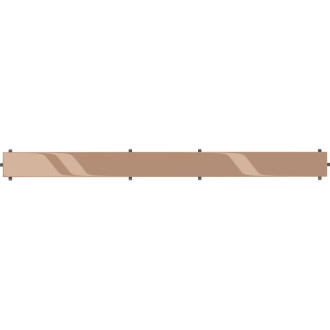 Kryt Mexen Flat M13 2 v 1 pre lineárny žľab 70 cm, ružové zlato - 1619070