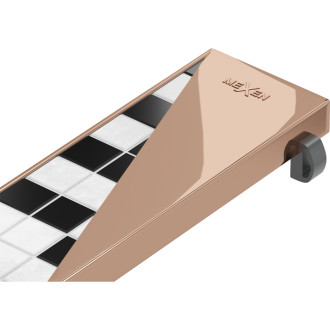 Kryt Mexen Flat M13 2 v 1 pre lineárny žľab 80 cm, ružové zlato - 1619080