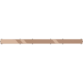 Kryt Mexen Flat M13 2 v 1 pre lineárny žľab 80 cm, ružové zlato - 1619080
