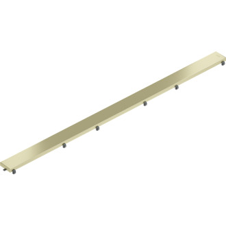 Kryt Mexen Flat M13 2 v 1 pre lineárny žľab 80 cm, kartáčované zlato - 1A19080