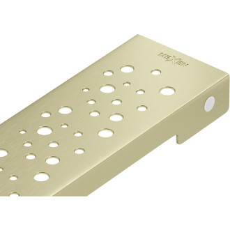 Krytka Mexen Flat M12 pre lineárny žľab 50 cm, kartáčované zlato - 1A21050