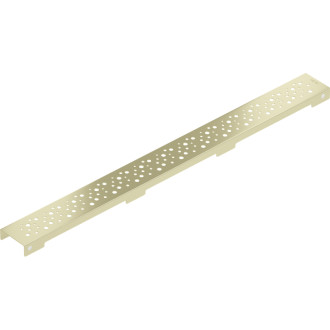 Krytka Mexen Flat M12 pre lineárny žľab 50 cm, kartáčované zlato - 1A21050