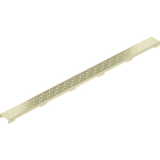 Krytka Mexen Flat M12 pre lineárny žľab 100 cm, kartáčované zlato - 1A21100