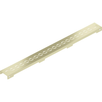Krytka Mexen Flat M18 pre lineárny žľab 50 cm, kartáčované zlato - 1A23050