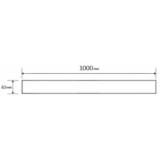 Krytka Mexen Flat M15 pre lineárny žľab 100 cm, kartáčované zlato - 1A24100