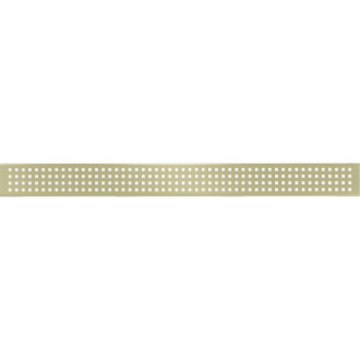 Kryt Mexen Flat M08 pre lineárny žľab 50 cm, kartáčované zlato - 1A25050