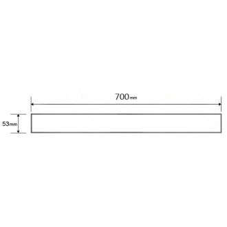 Kryt Mexen Flat M13 2 v 1 pre lineárny žľab 70 cm, kartáčovaná meď - 1C19070