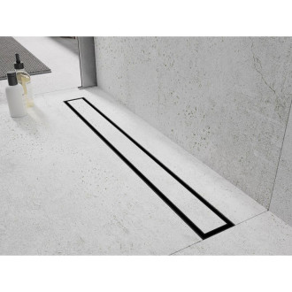 Kryt Mexen Flat M13 2 v 1 pre lineárny žľab 70 cm, kartáčovaný, pištoľovo sivý - 1E19070