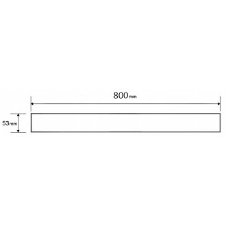 Kryt Mexen Flat M13 2 v 1 pre lineárny odtok 80 cm, kartáčovaný, pištoľovo sivý - 1E19080