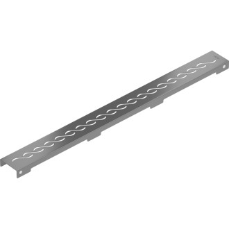 Krytka Mexen Flat M18 pre lineárny žľab 70 cm, kartáčovaná, pištoľovo sivá - 1E23070
